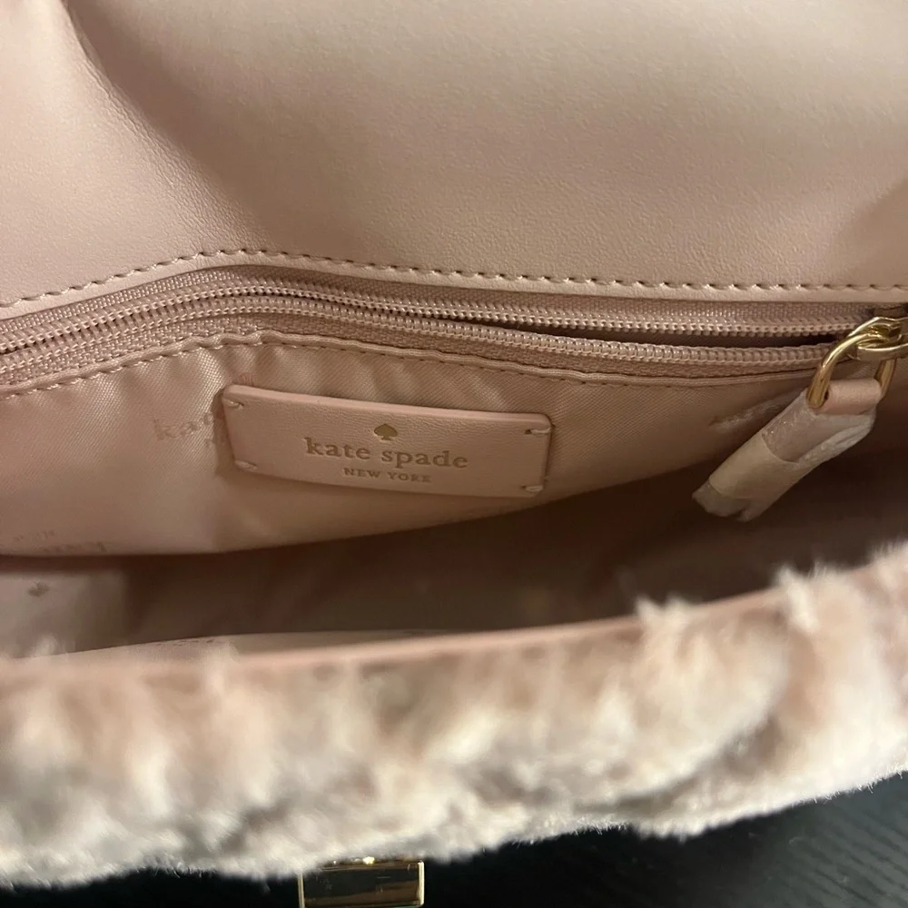 NWT Kate Spade Blush Quilted Shoulder Bag with Gold